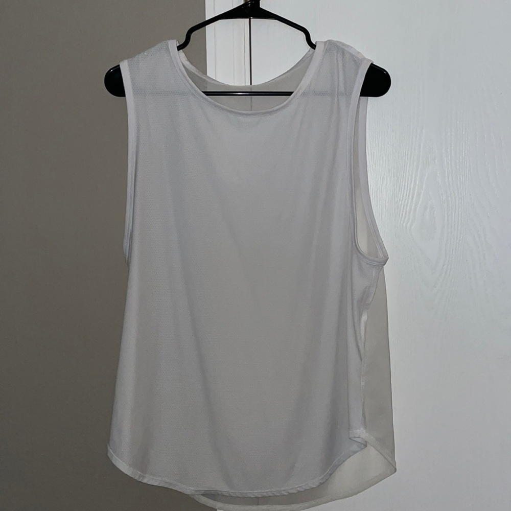 Mesh white Fabletics tank top